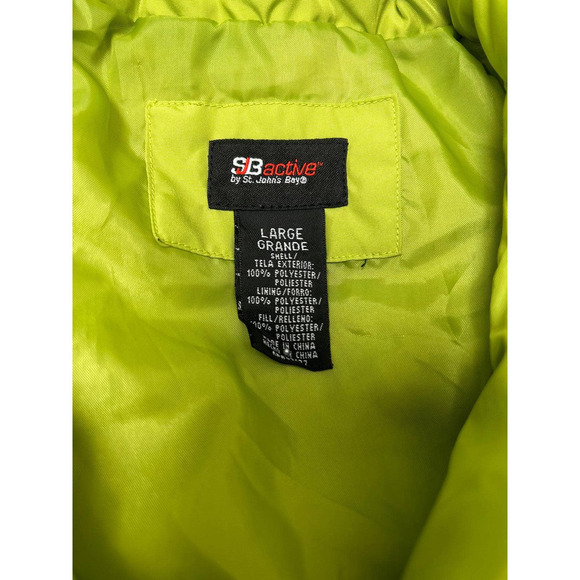 Active by St John's Bay Vest Green Size Large - Picture 4 of 4